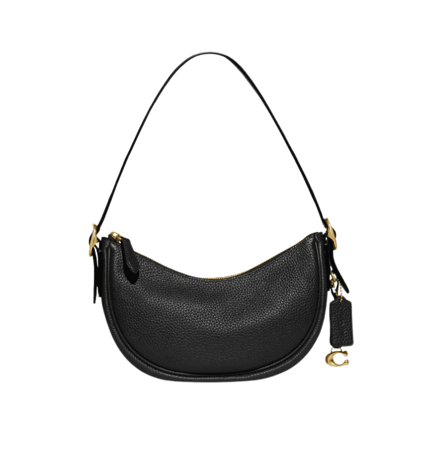 Coach Luna Shoulder Bag Leather Black