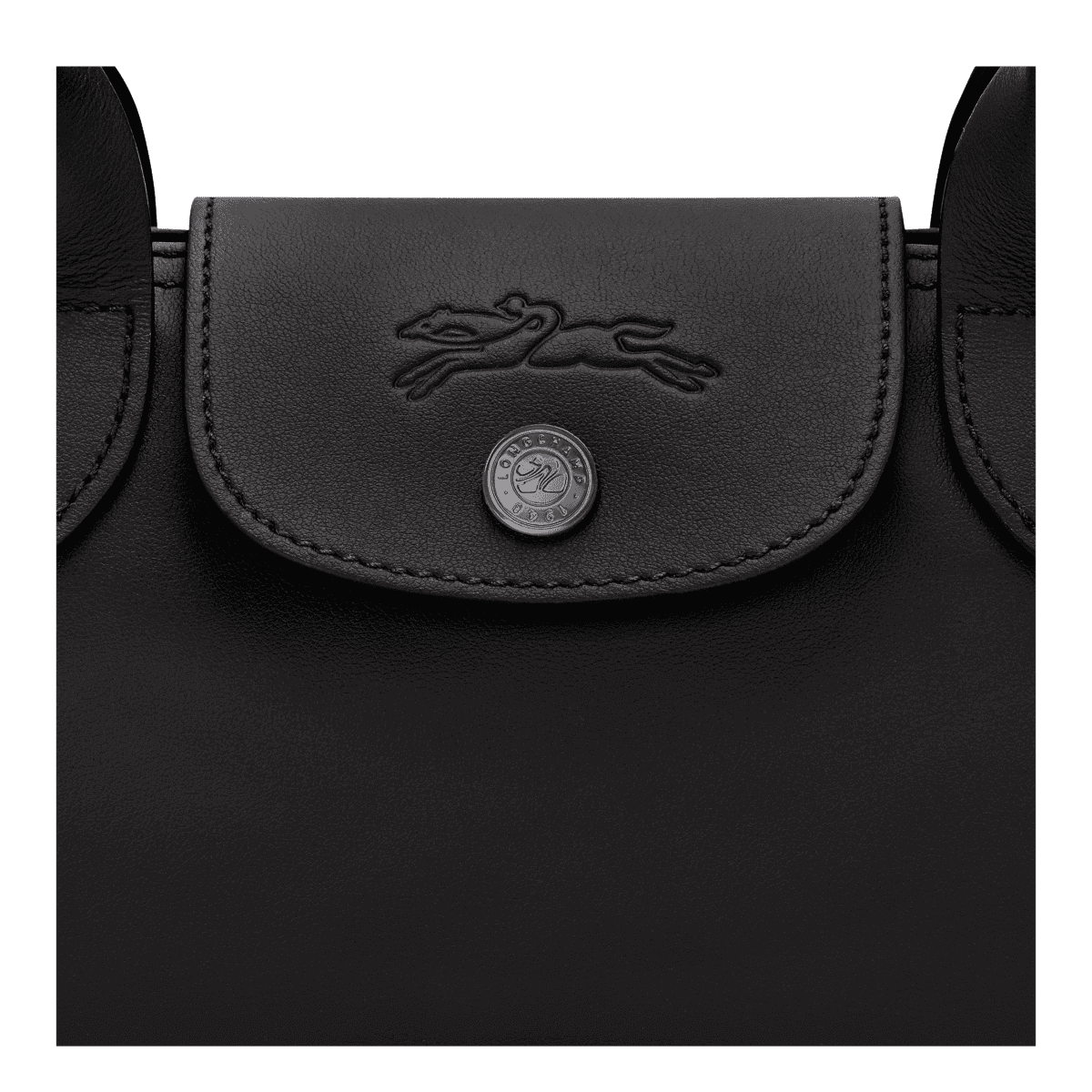 Longchamp Le Pliage Xtra M Shoulder Bag - Black Leather - Thumbnail 5