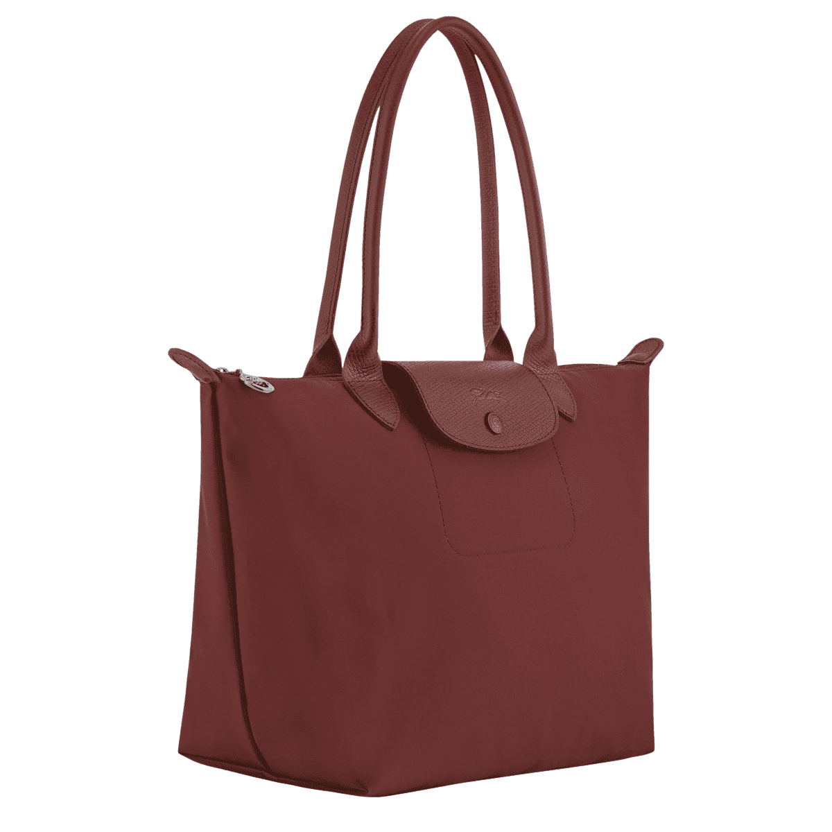 Longchamp Le Pliage One M Tote bag - Burgundy color - Thumbnail 2