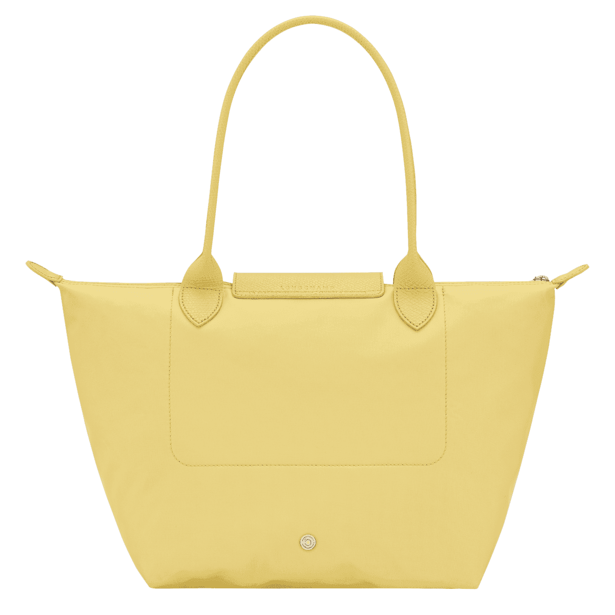 Longchamp Le Pliage One M Tote Bag - Lime color, front view, Eldaly - Thumbnail 3