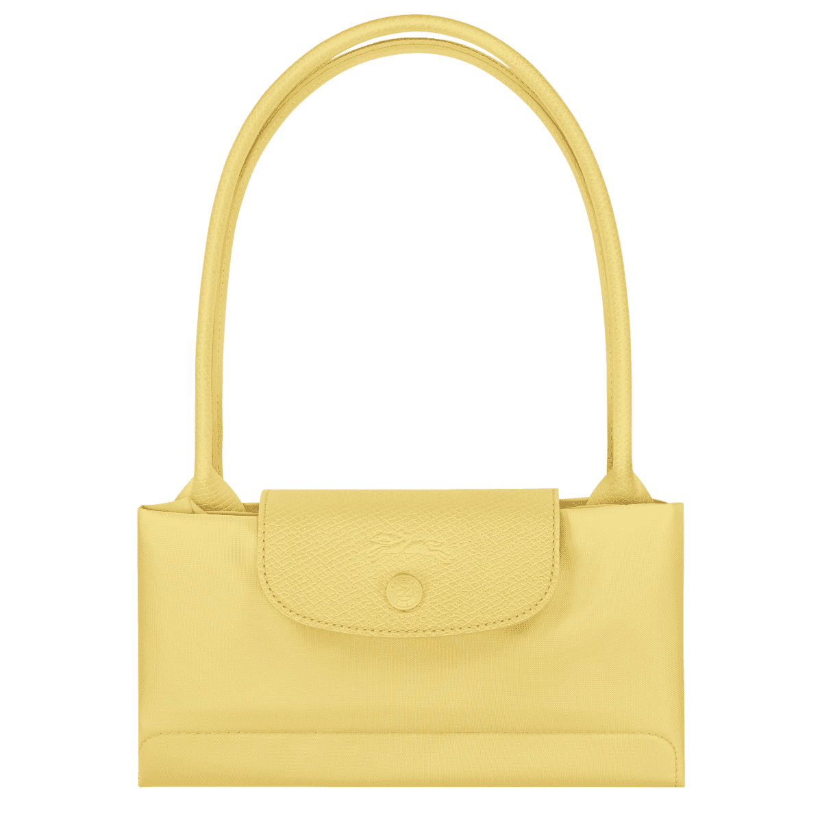 Longchamp Le Pliage One M Tote Bag - Lime color, front view, Eldaly - Thumbnail 6