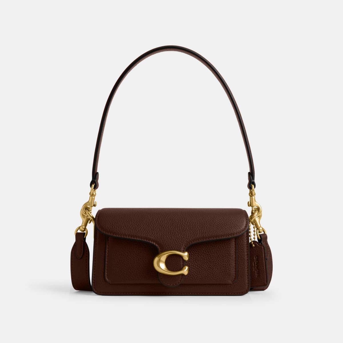 Coach Tabby Shoulder Bag in Brass Maple Leather - Eldaly