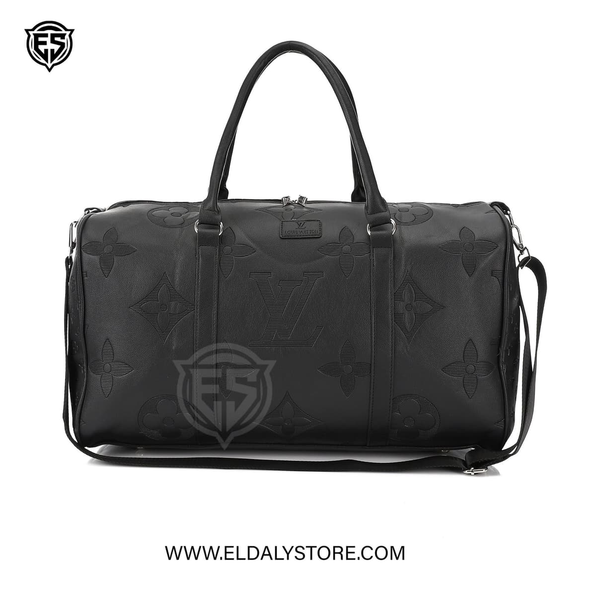 Louis Vuitton Monogram Empreinte Keepall Bandoulière Duffle Bag - Black - Eldaly