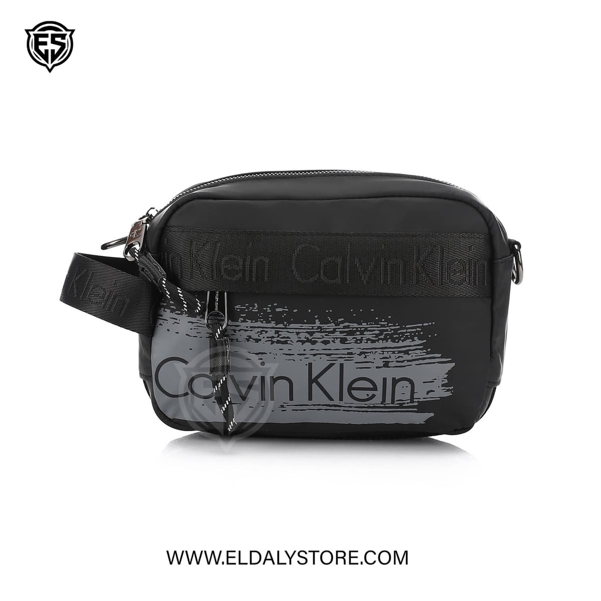 Calvin Klein Graphic Logo Black Crossbody Bag - Eldaly