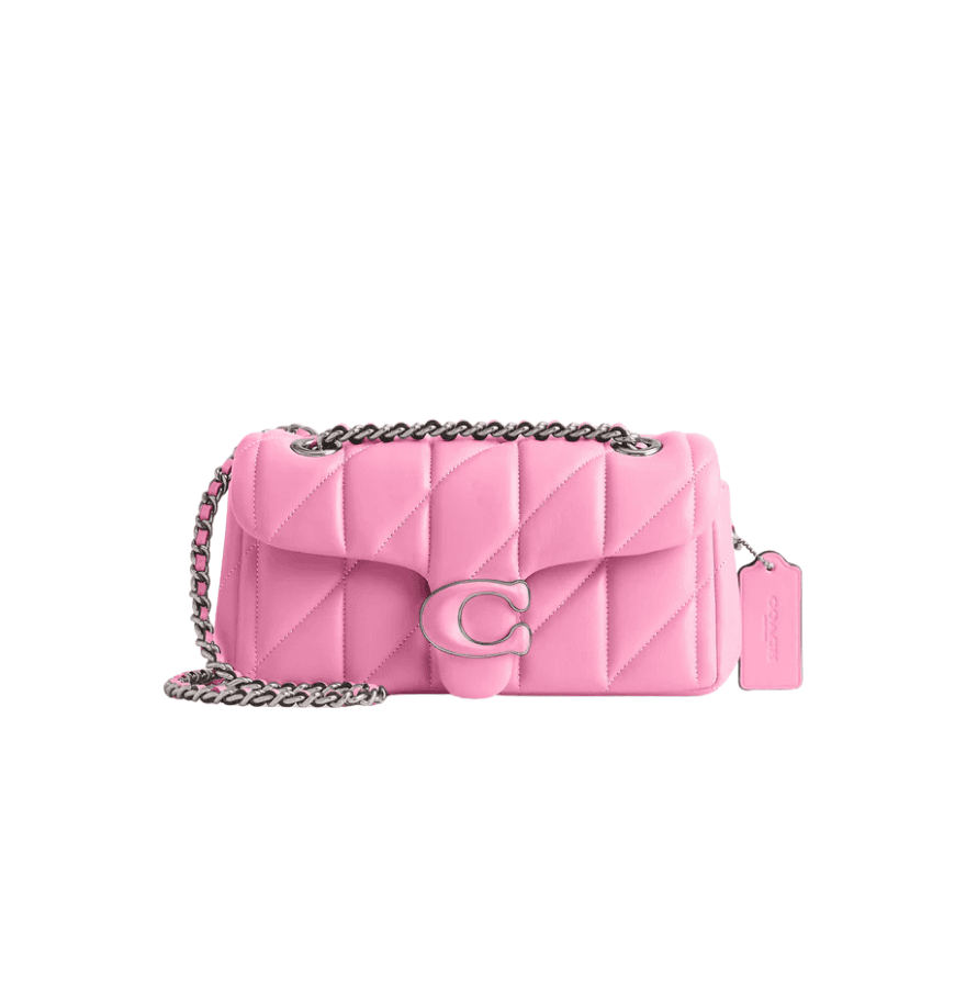 Tabby Shoulder Bag 20 With Quilting leather Pink