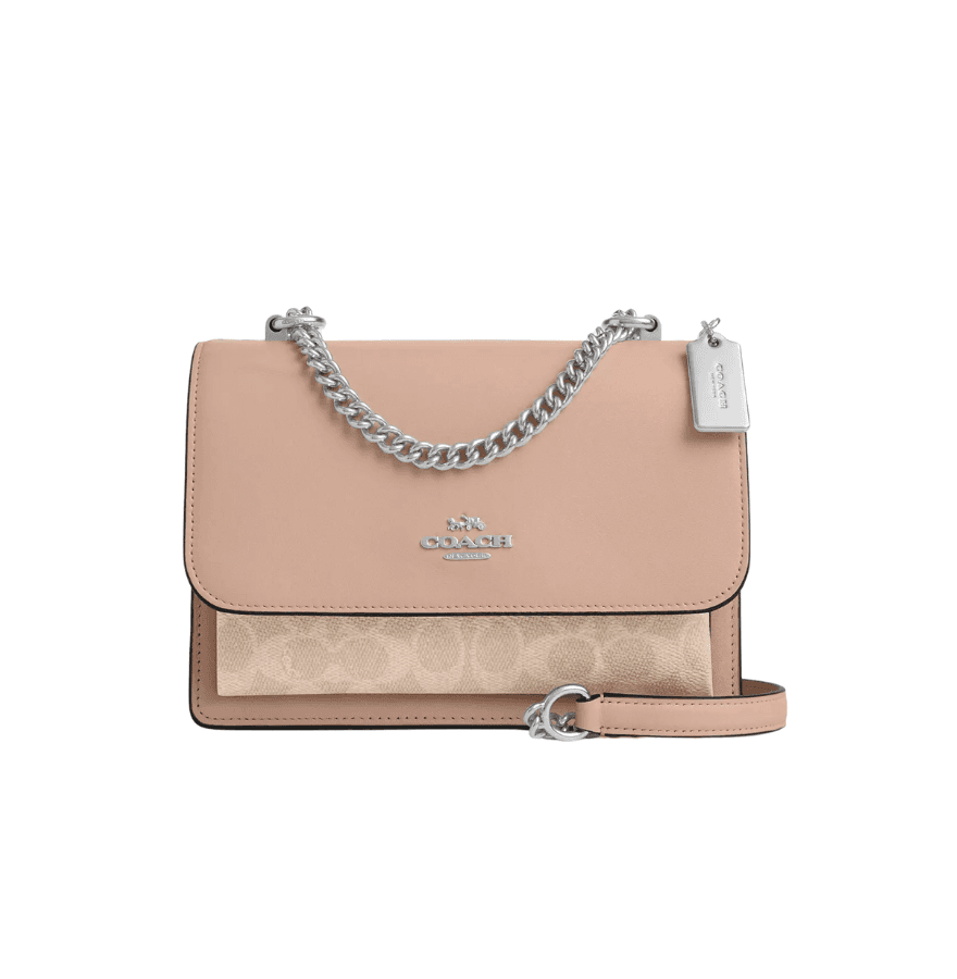 Coach Klare Crossbody Bag In Signature Canvas Sand Taube