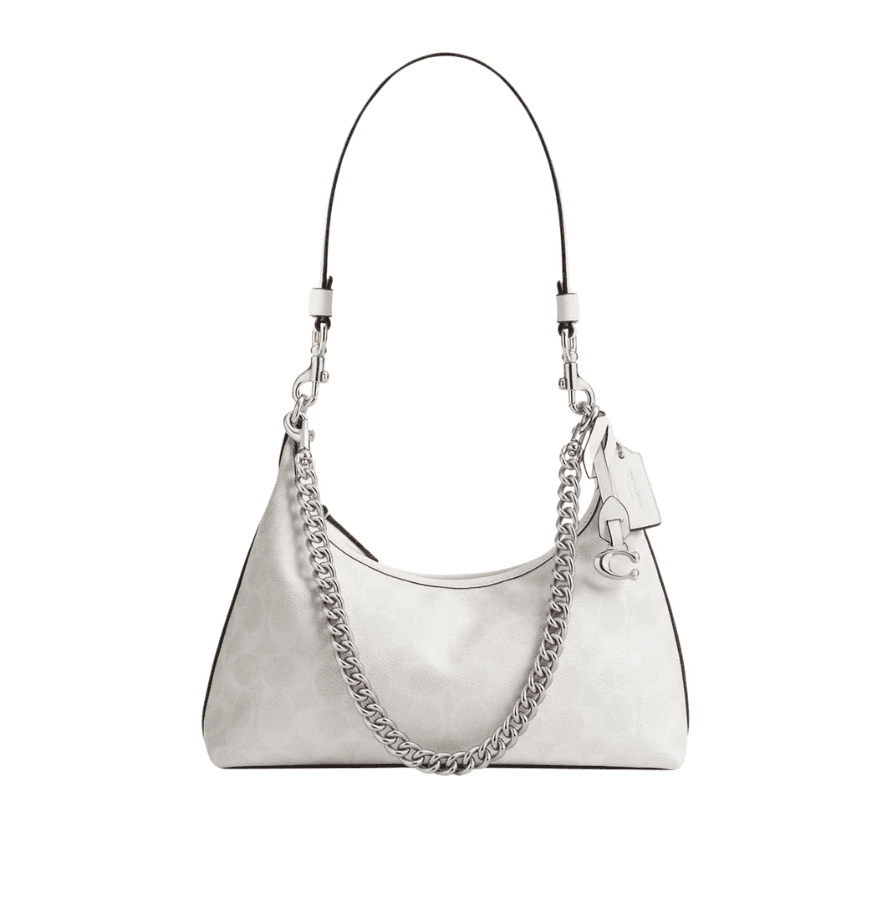 Coach Juliet Shoulder Bag 25 In Signature Canvas White Chalk