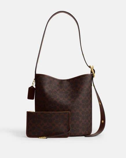 Bleecker Bucket Bag In Signature Canvas