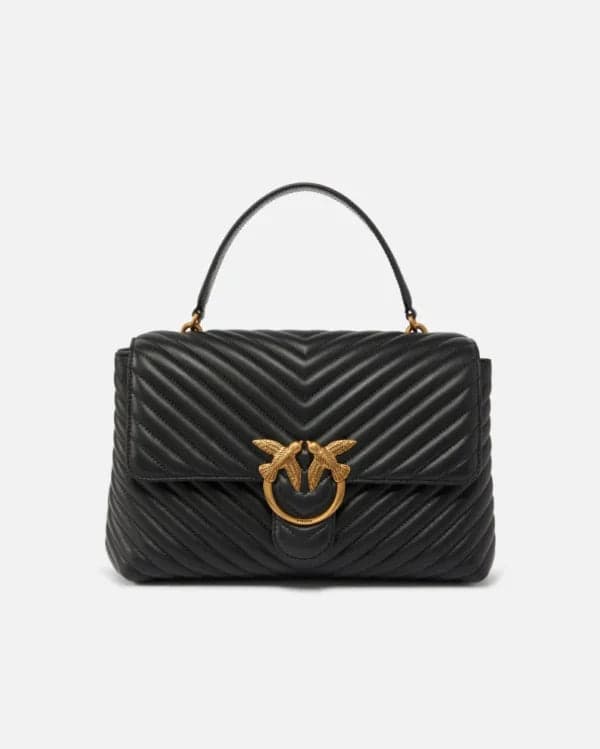 BIG LADY LOVE BAG PUFF CHEVRON PINKO