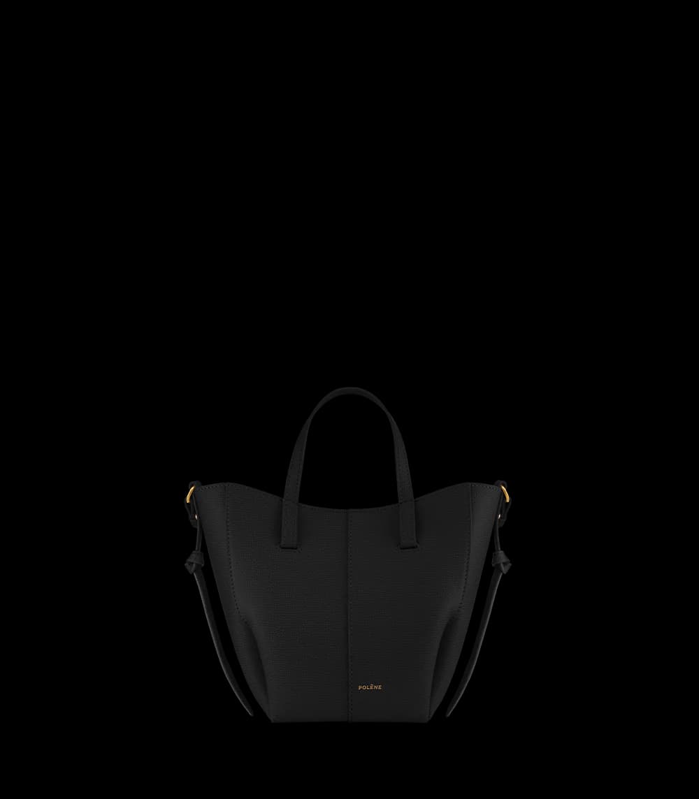 Polene Cyme Tote Nano EDITION TEXTURED BLACK