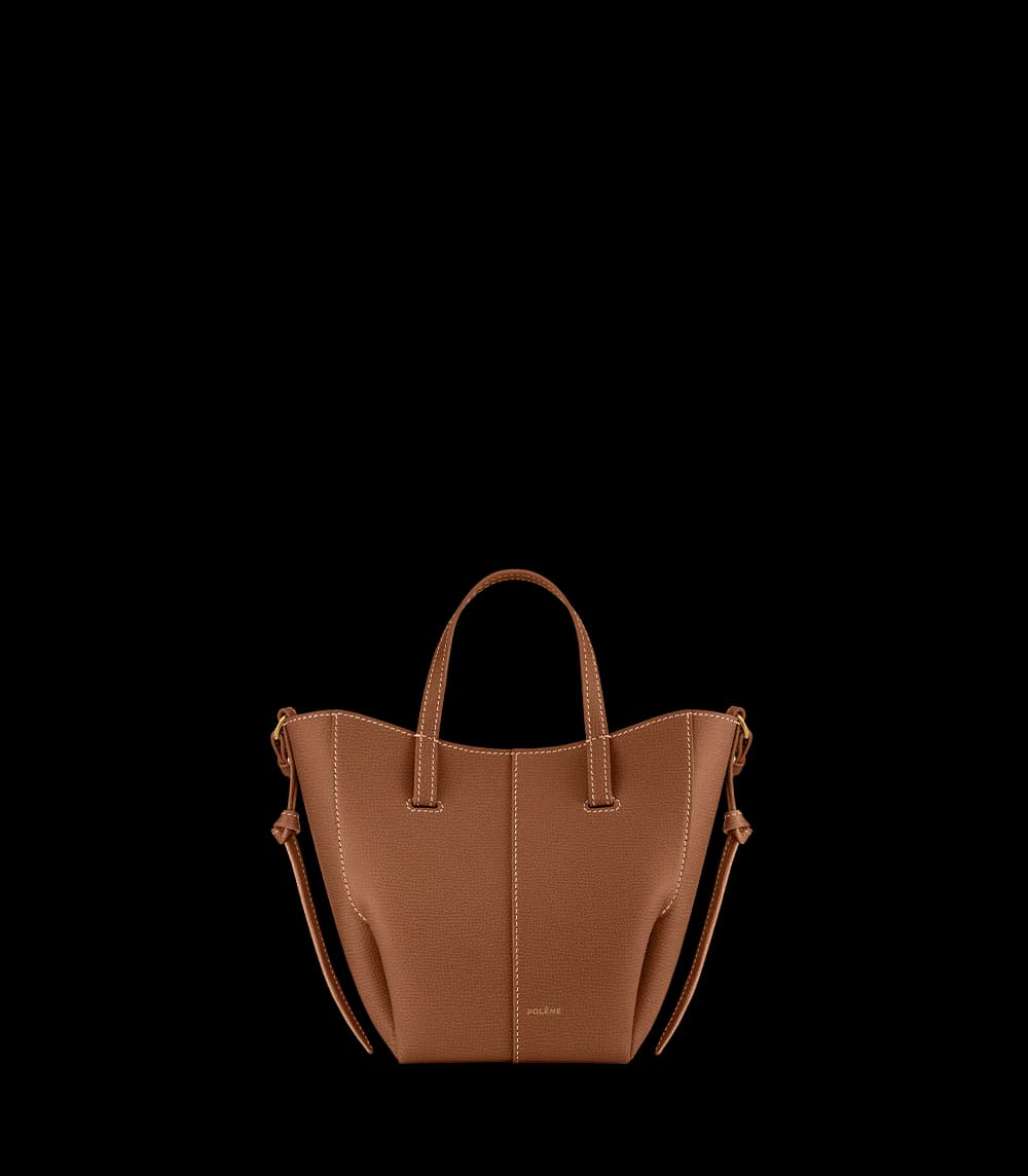 Polene Cyme Tote Nano EDITION TEXTURED CAMEL