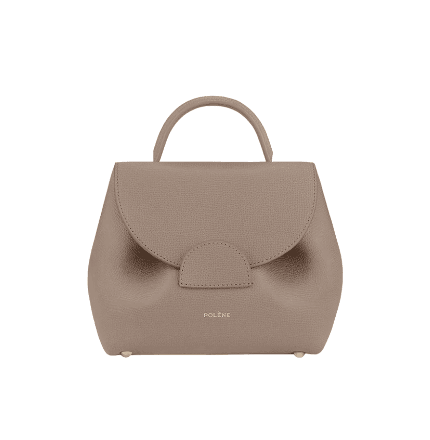 Polène Numéro Un Nano Edition Textured Taupe