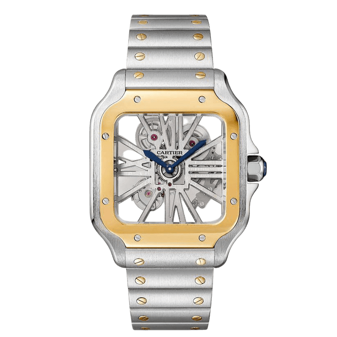 Cartier Santos Skeleton Super Clone Swiss Machine (41.9mm x35.1mm)
