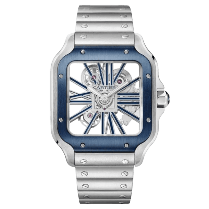 Cartier Santos Skeleton Super Clone Swiss Machine (41.9mm x35.1mm)
