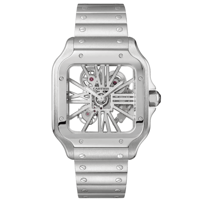 Cartier Santos Skeleton Super Clone Swiss Machine (41.9mm x35.1mm)