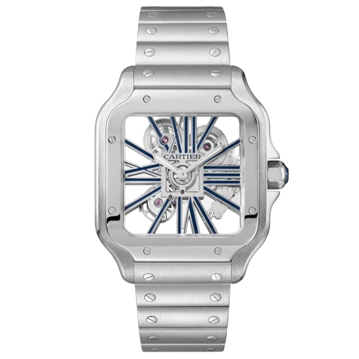 Cartier Santos Skeleton Super Clone Swiss Machine (41.9mm x35.1mm)