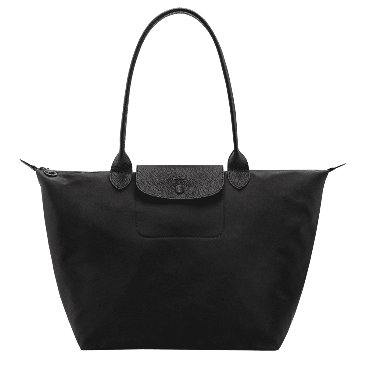 Longchamp Le Pliage One L Tote Bag - Black at Eldaly - Front view