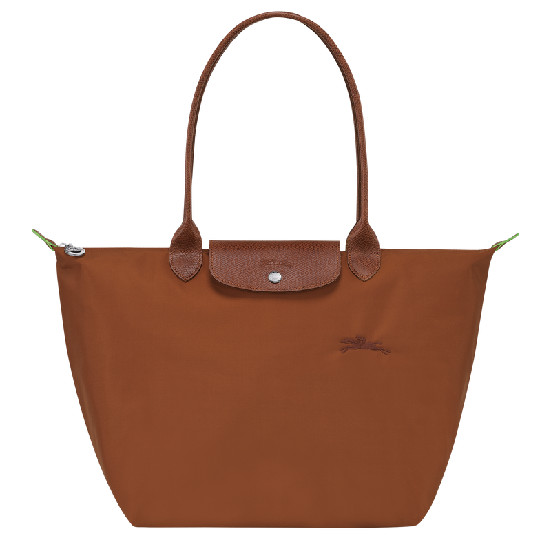 Le Pliage Green L Tote bag Cognac