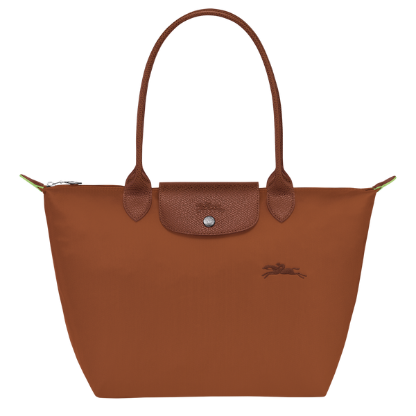 Le Pliage Green M Tote bag Cognac