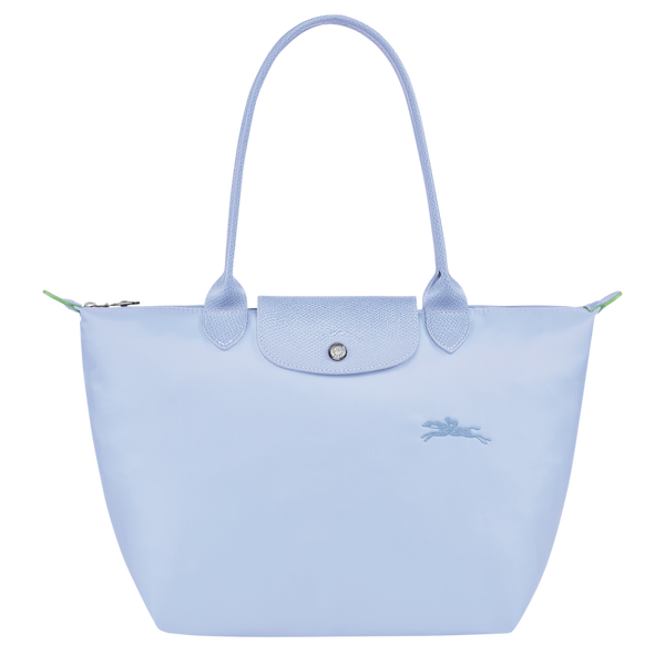 Le Pliage Green M Tote bag Sky Blue