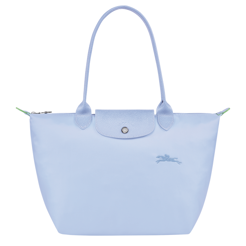 Le Pliage Green M Tote bag Sky Blue