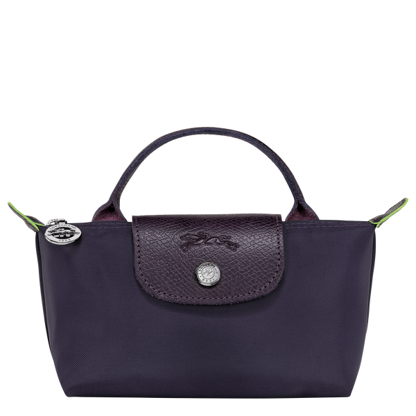 Le Pliage Green Pouch with handle Bilberry