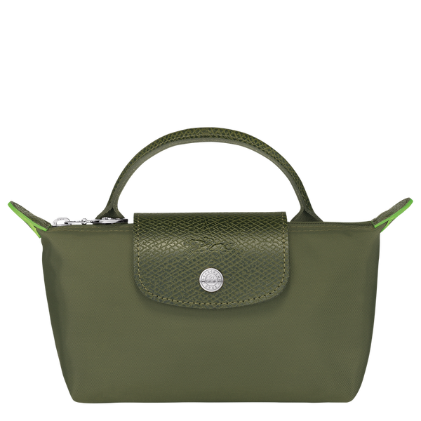Le Pliage Green Pouch with handle Forest