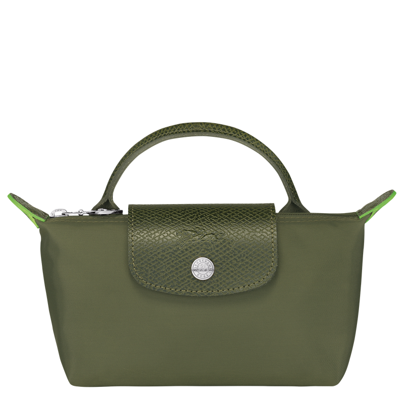 Le Pliage Green Pouch with handle Forest