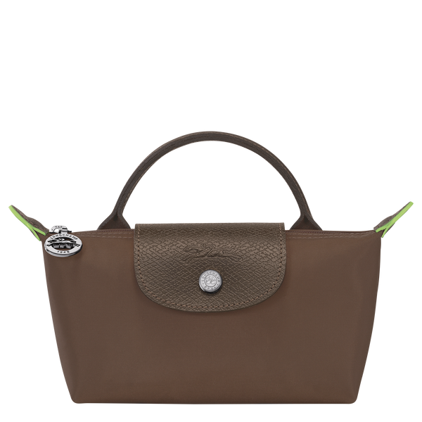 Le Pliage Green Pouch with handle Terra