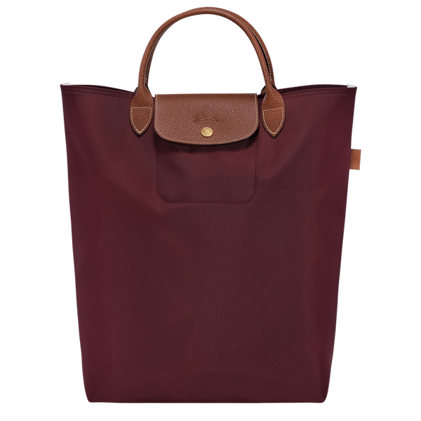 Le Pliage Original M Tote bag Vertical Burgundy