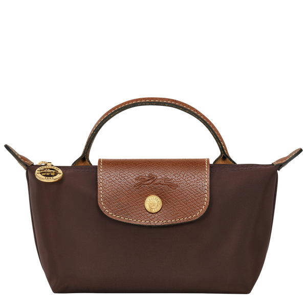 Le Pliage Original Pouch with handle Ebony