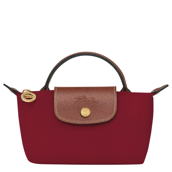 Le Pliage Original Pouch with handle Red