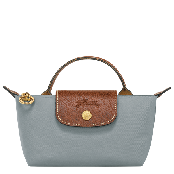 Le Pliage Original Pouch with handle Steel
