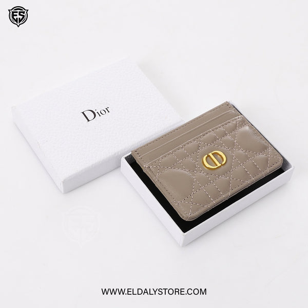 Dior Caro Freesia Card Holder For Women