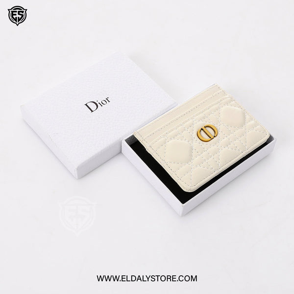 Dior Caro Freesia Card Holder For Women