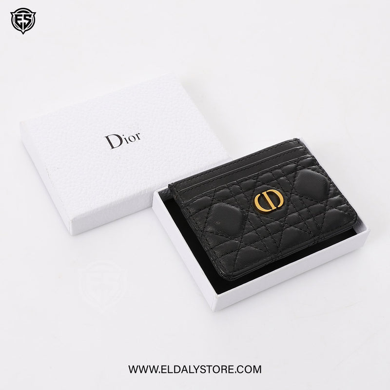 Dior Caro Freesia Card Holder For Women