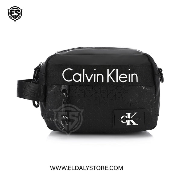Calvin Klein Jeans Black Monogram Crossbody Bag