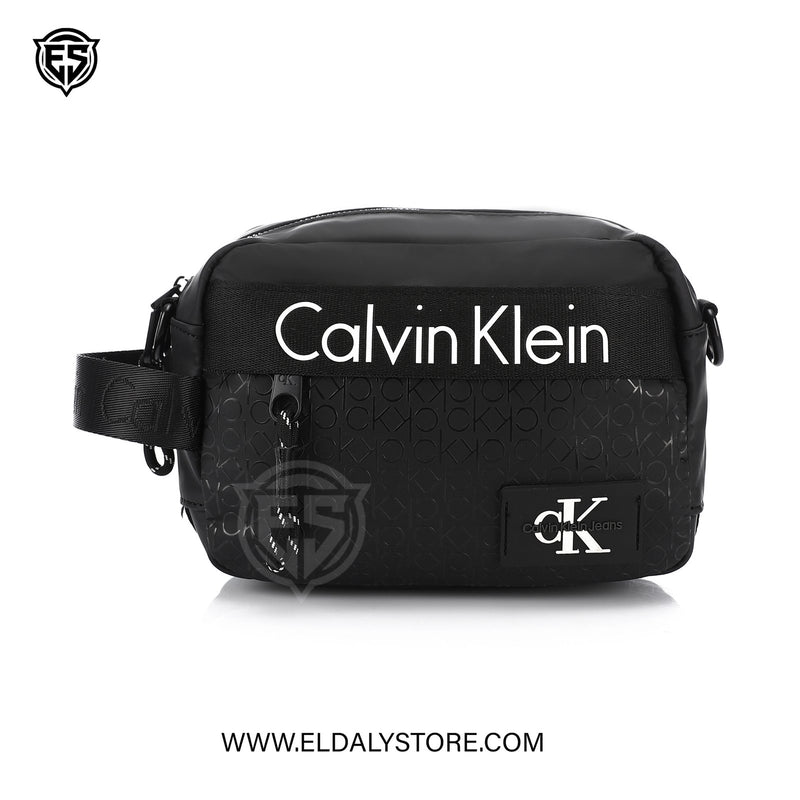 Calvin Klein Jeans Black Monogram Crossbody Bag
