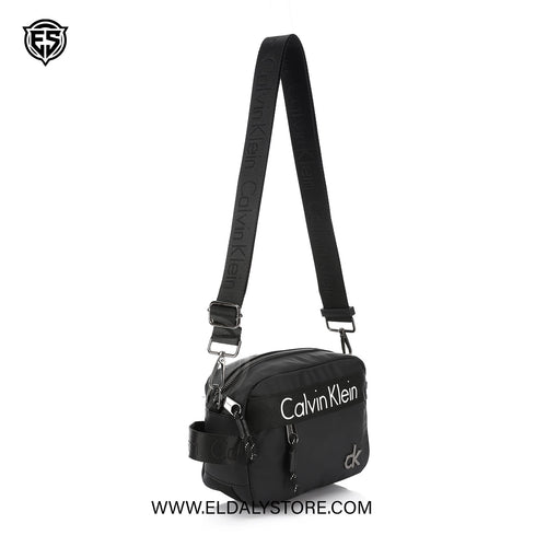 Calvin Klein Jeans Men’s Black Nylon Crossbody Camera Bag