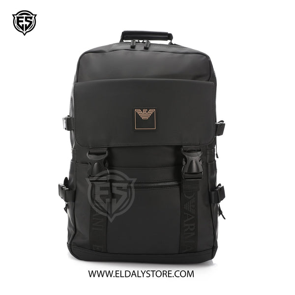 Emporio Armani Technical Fabric Flap Backpack