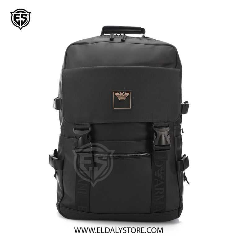 Emporio Armani Technical Fabric Flap Backpack