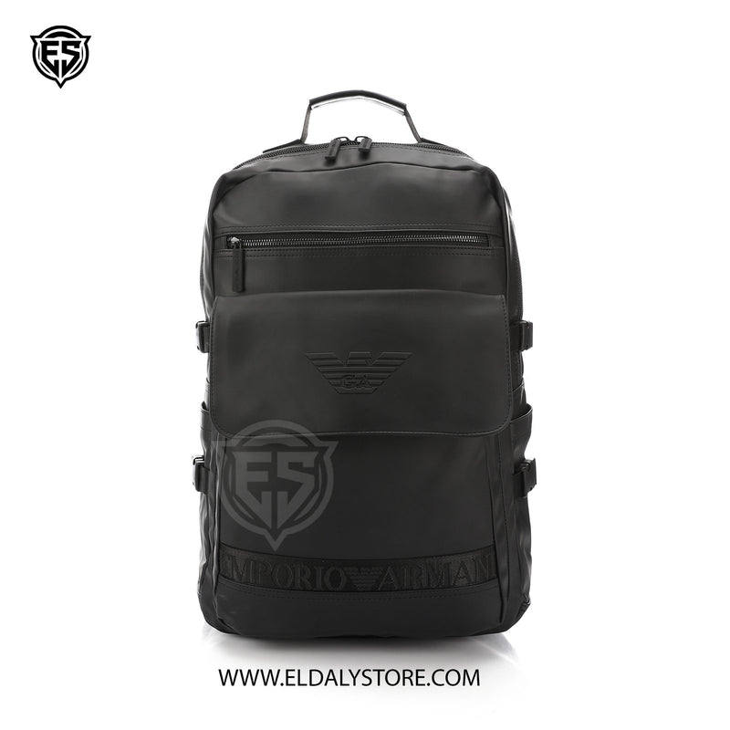 Emporio Armani EA7 Matte Black Technical Backpack