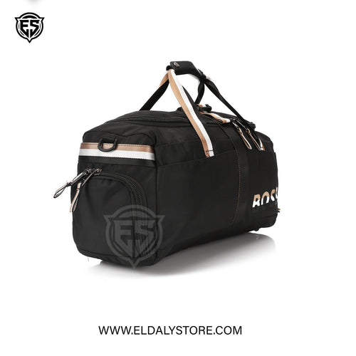 BOSS Signature Sport Duffel Bag – Black & Gold