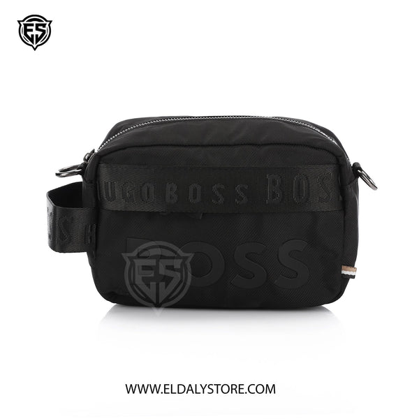 BOSS Hugo Boss Black Nylon Crossbody Messenger Bag