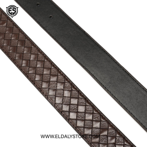 Calvin Klein Reversible Leather Belt Set – Dual Texture