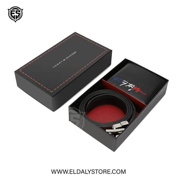 Tommy Hilfiger Reversible Leather Belt & Wallet Boxed Set