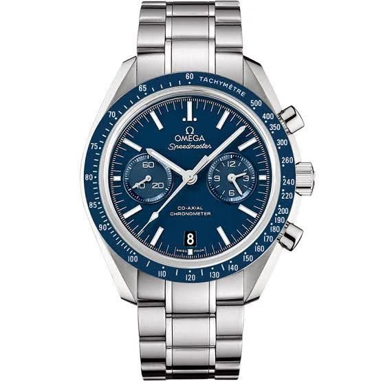 watch-from007-omega-with-blue-meters-and-silver-stainless-steel-belt
