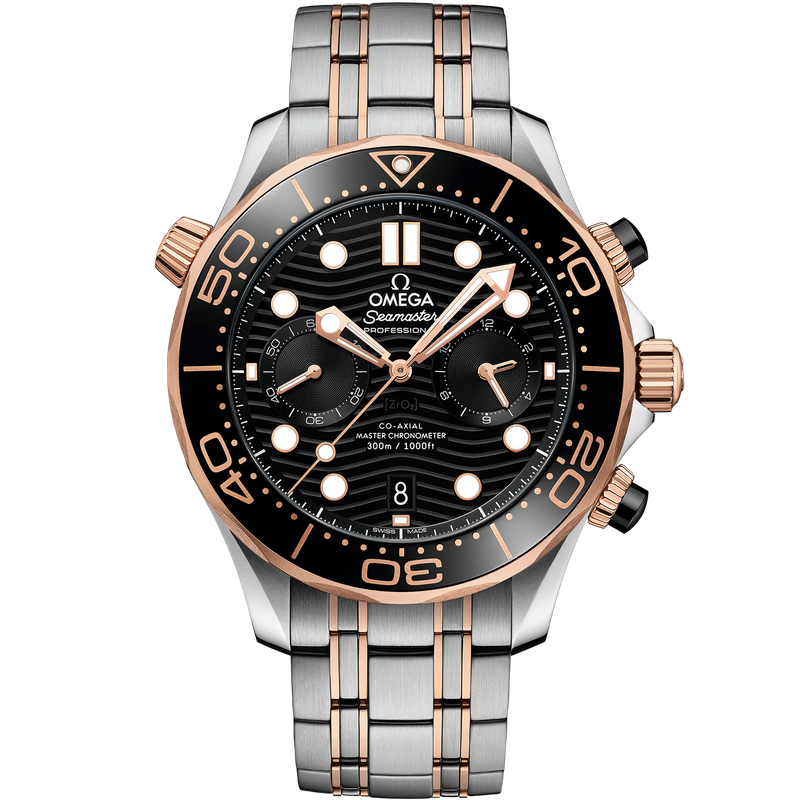 Omega Seamaster Diver 300M 44 mm فولاذ ‑ ذهب Sedna على الفولاذ ذهب Sedna