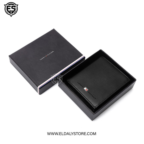 Tommy Hilfiger Hilfiger Flag Leather Bifold Wallet.