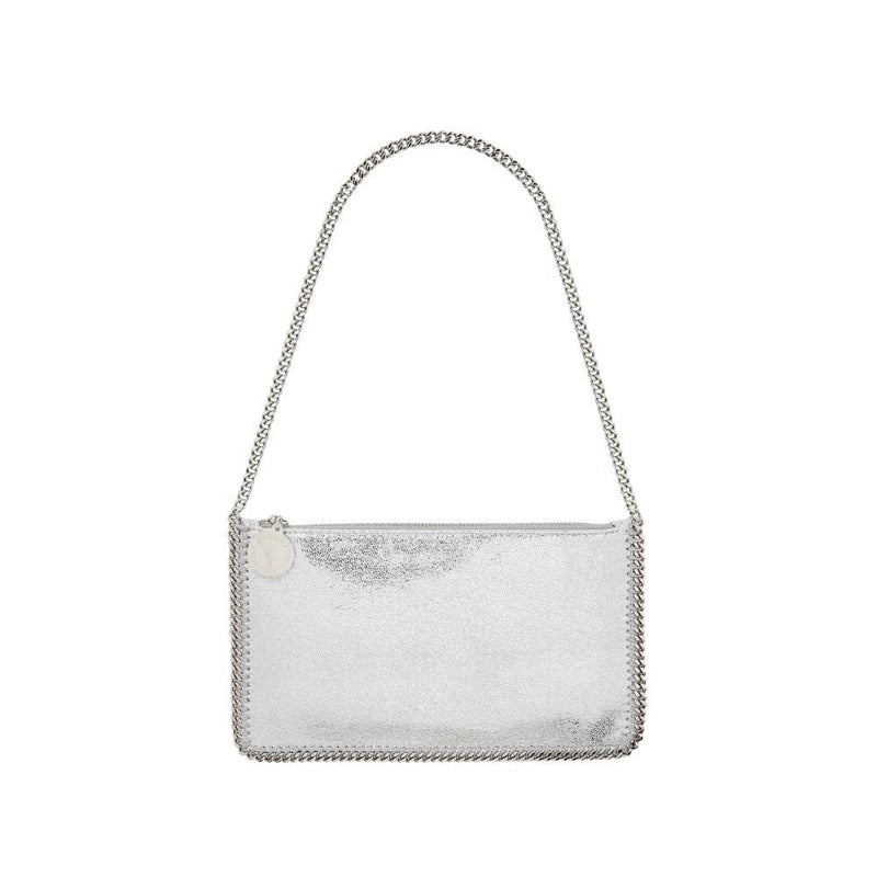 STELLA MCCARTNEY Falabella Pochette in Faux Shaggy Deer Grey